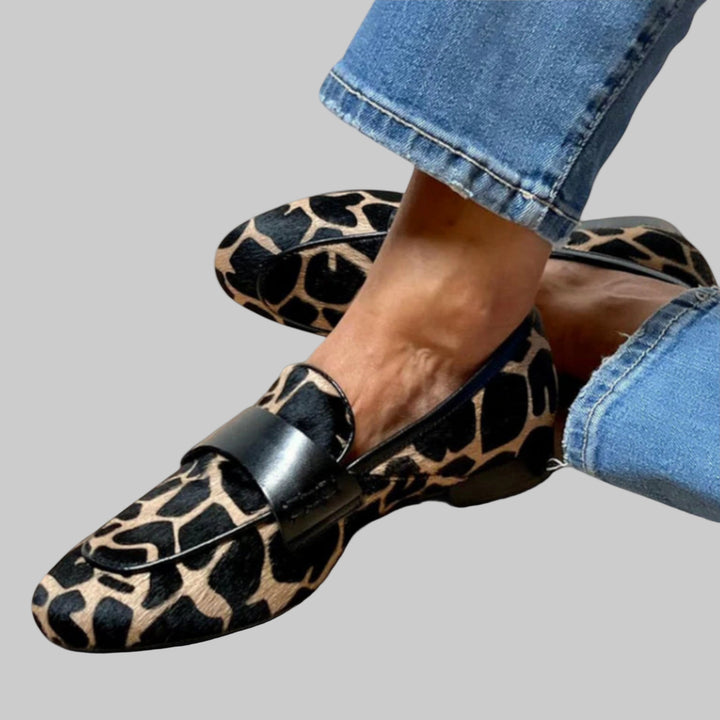 Leonie | Mocasín ortopédico Leopardo