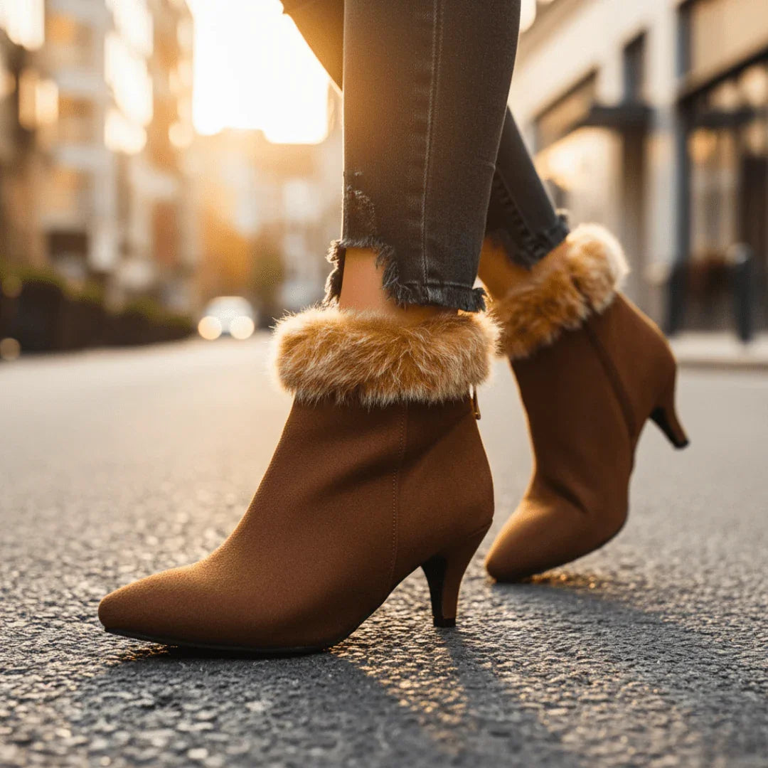 Botas de Piel de Piel Sintética Aurora