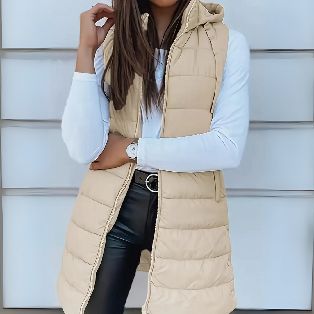 Isabella | Chaleco Puffer Sin Mangas Ligero
