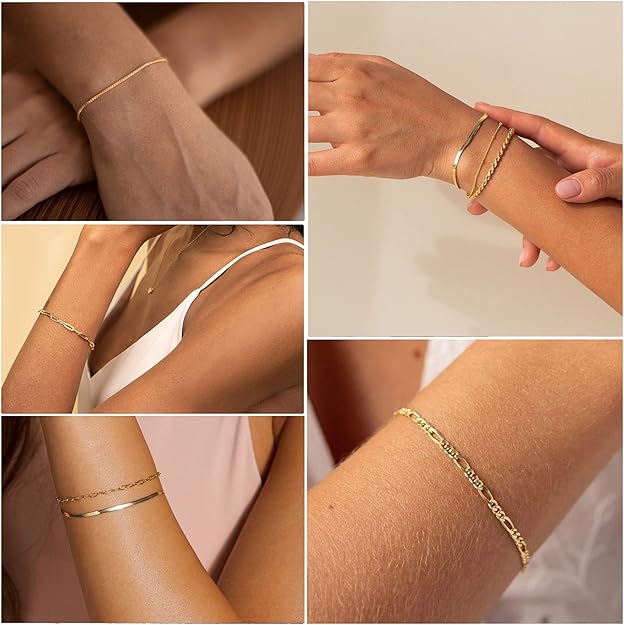 Conjunto de pulseras Isabella | Oro