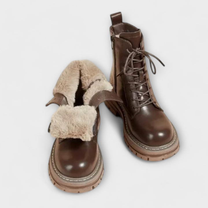 Lourdes | Botas de Cuero Cálidas Modernas y Duraderas