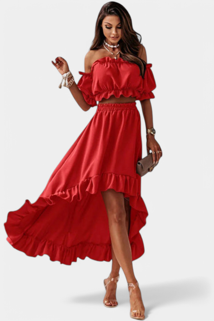 Katja | Conjunto de 2 piezas Off-Shoulder