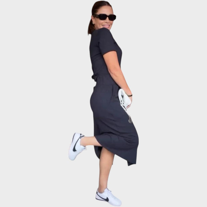 Aria | Elegant Top with V-Neck and Skirt