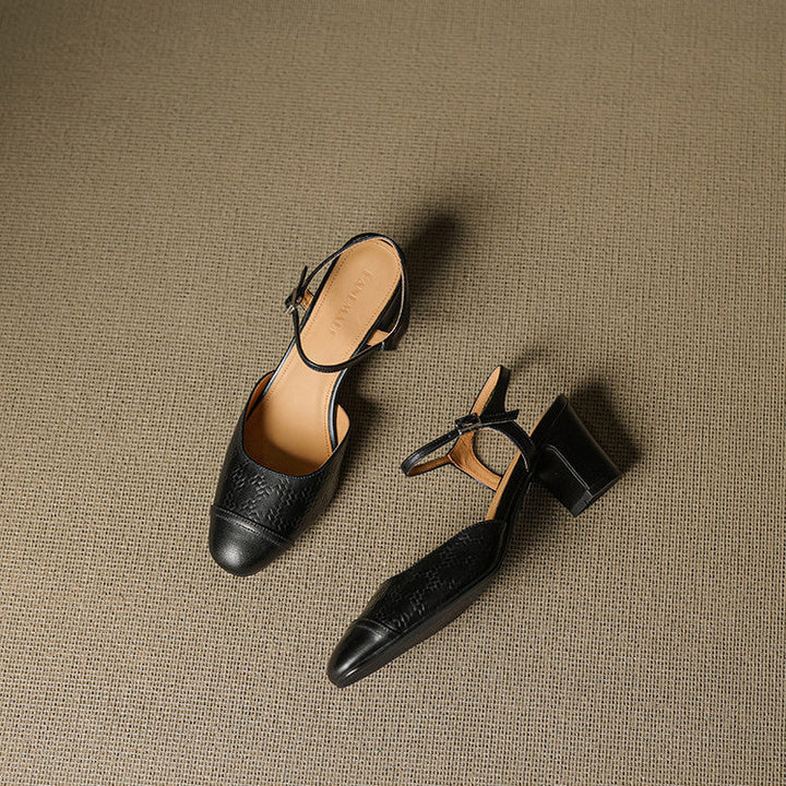 Tacones de Cuero Auténtico Valery