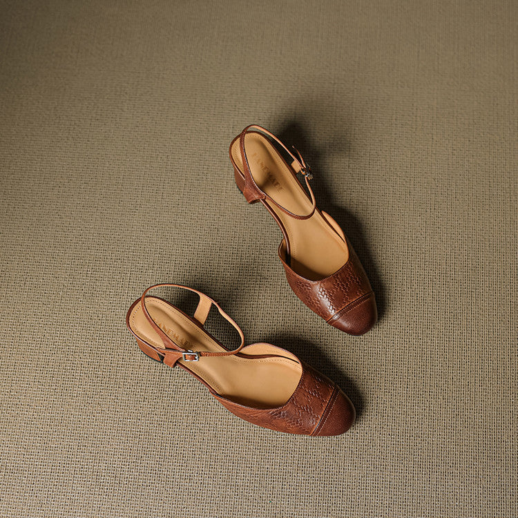 Tacones de Cuero Auténtico Valery