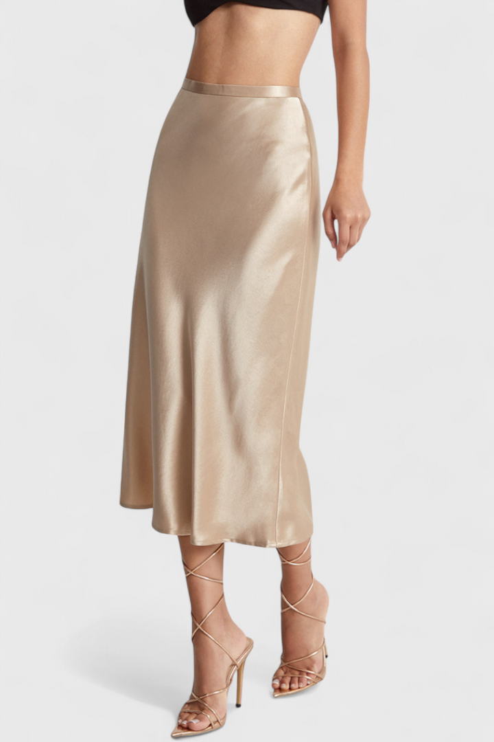 Maxima Falda Midi con Cintura Alta