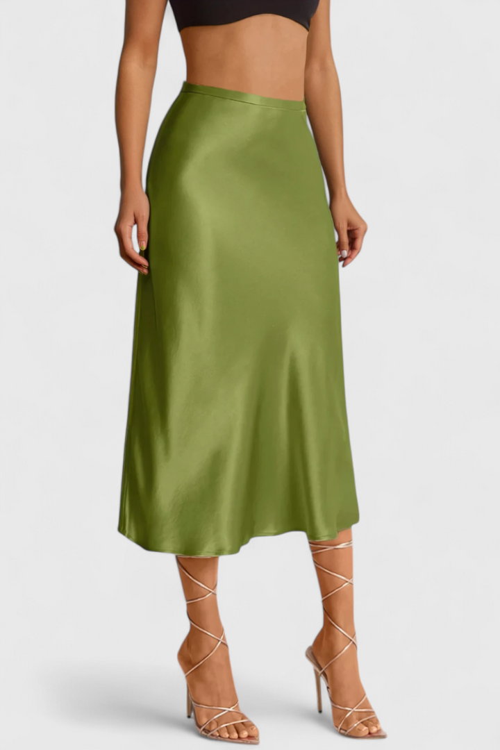 Maxima Falda Midi con Cintura Alta