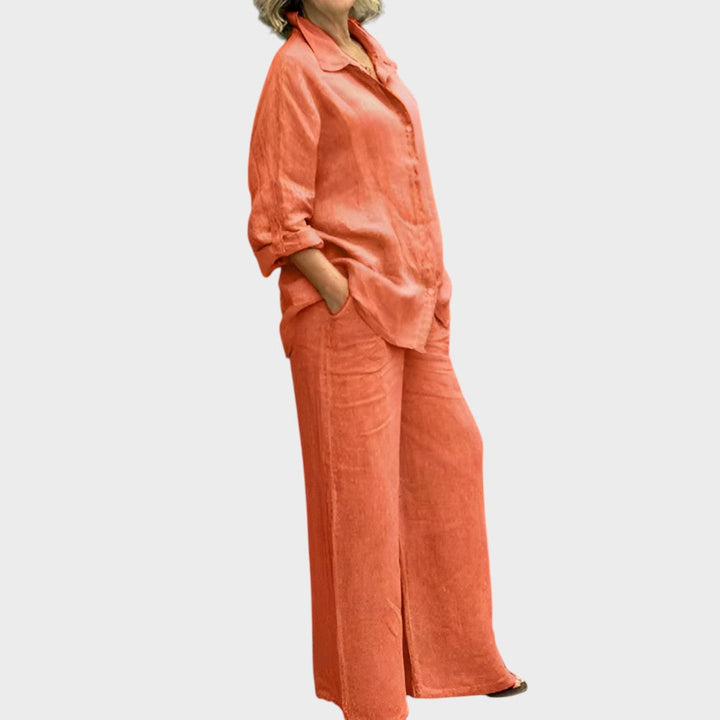 Lara | Conjunto De Camisa Y Pantalón