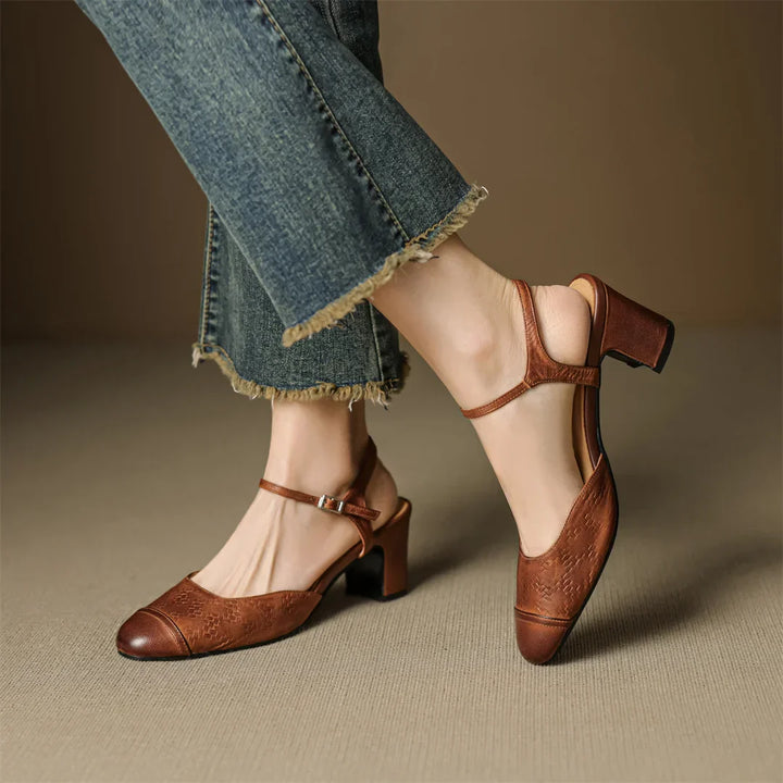 Tacones de Cuero Auténtico Valery