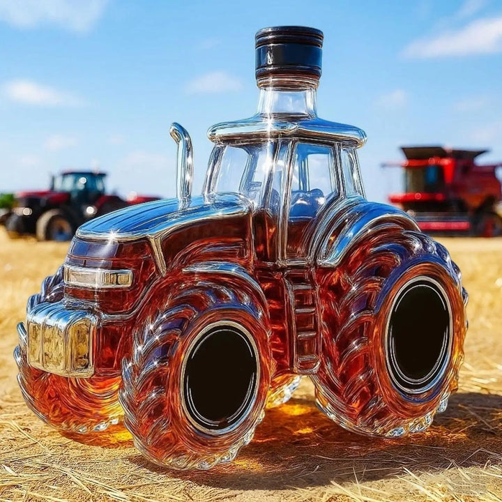Botella de Whisky en Forma de Tractor