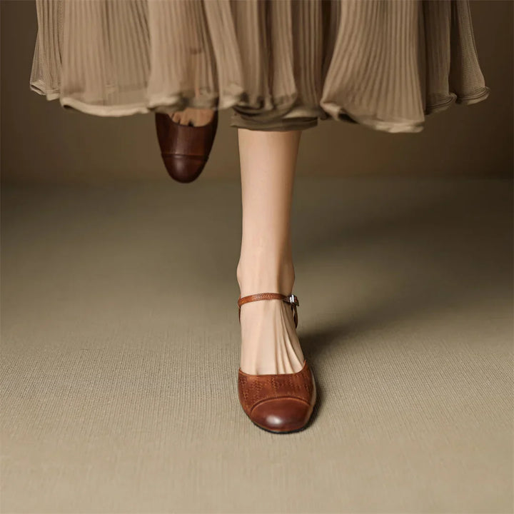 Tacones de Cuero Auténtico Valery