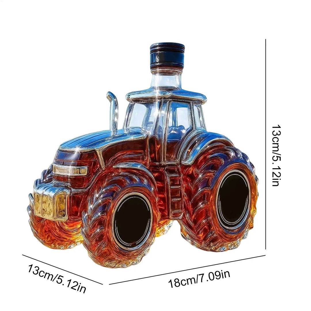 Botella de Whisky en Forma de Tractor