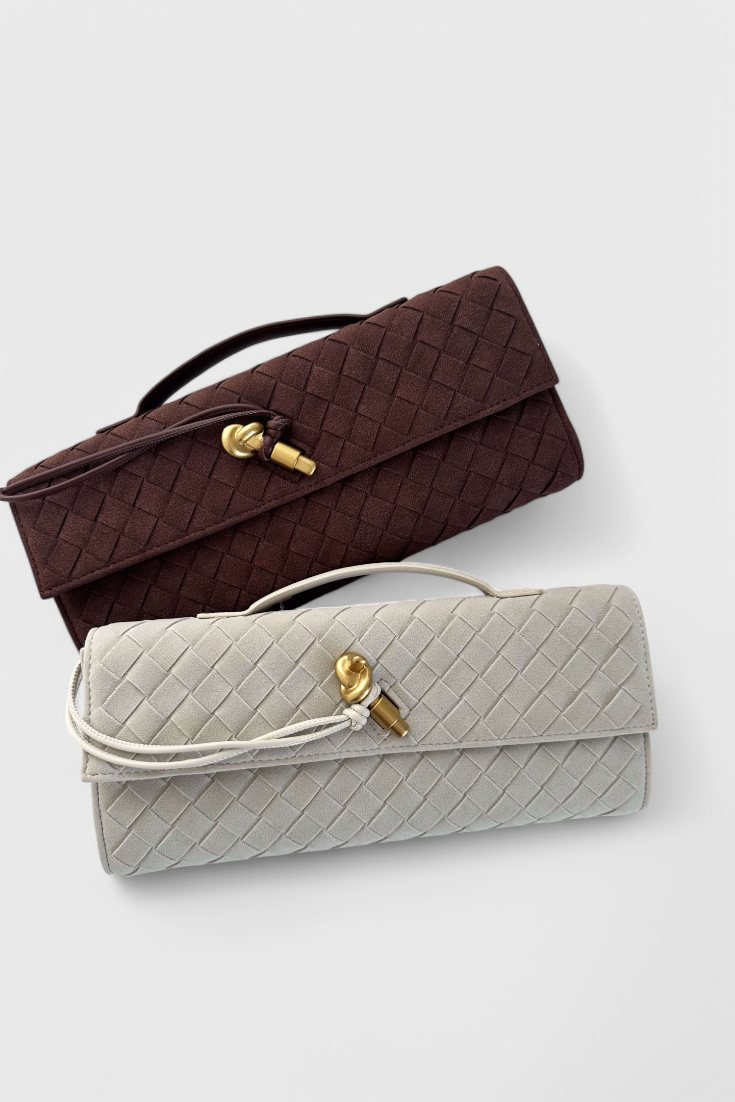 Melanie Bolso de Hombro Clásico de Ante