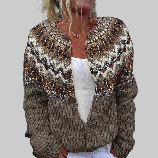 Adeline | Chaqueta de punto vintage islandesa