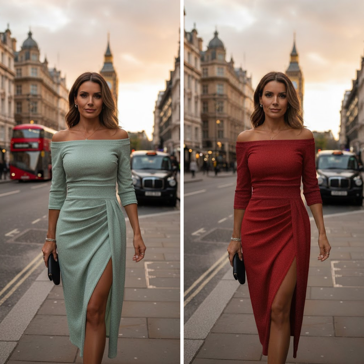 Marina | Elegante vestido maxi con cuello halter y corte fluido