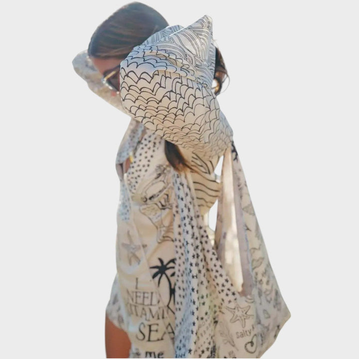 Arial | Conjunto de Camisa Y Pantalones Cortos Con Cuello En V