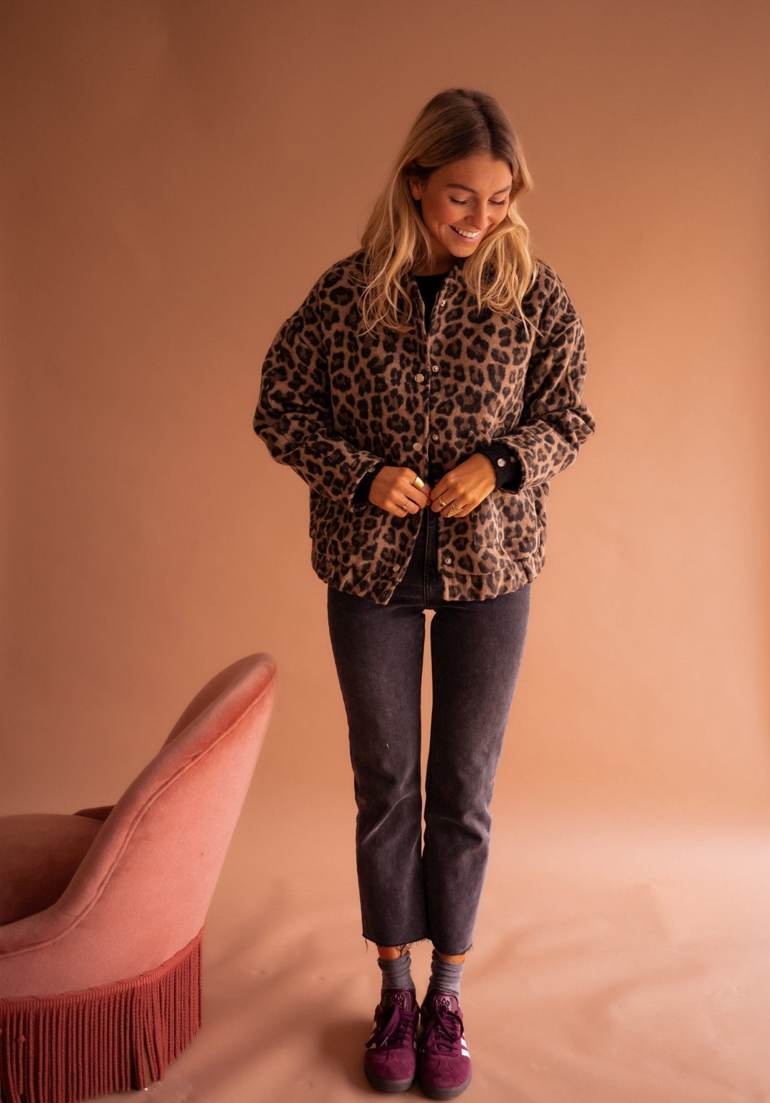 Charlene – Chaqueta de Leopardo a la Moda