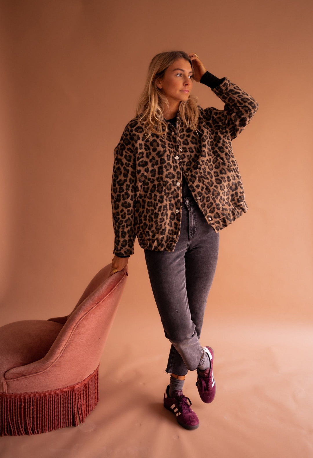 Charlene – Chaqueta de Leopardo a la Moda