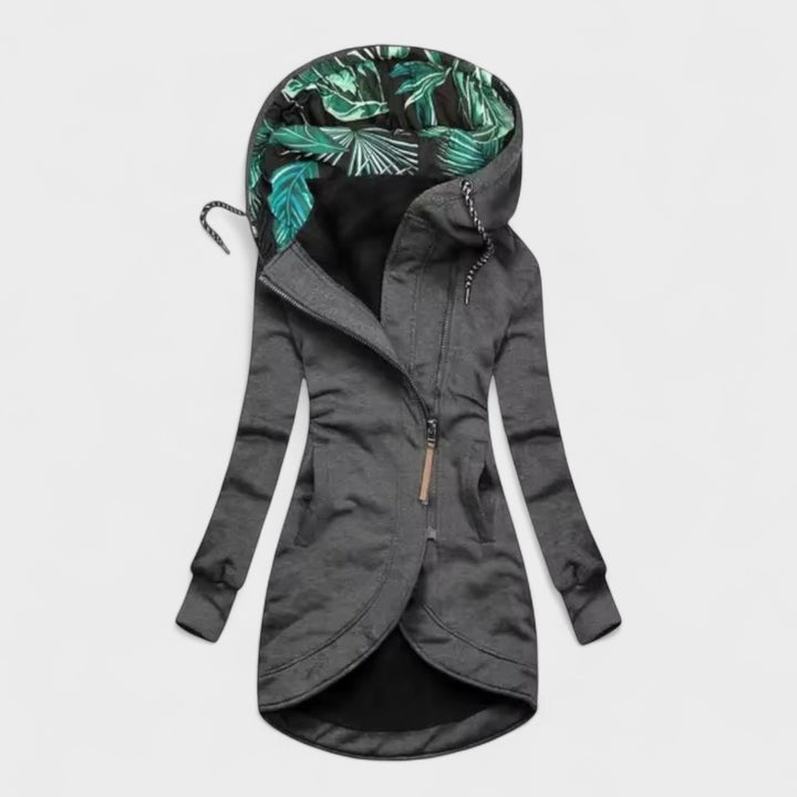 Monica™| Abrigo gris elegante de invierno para mujer